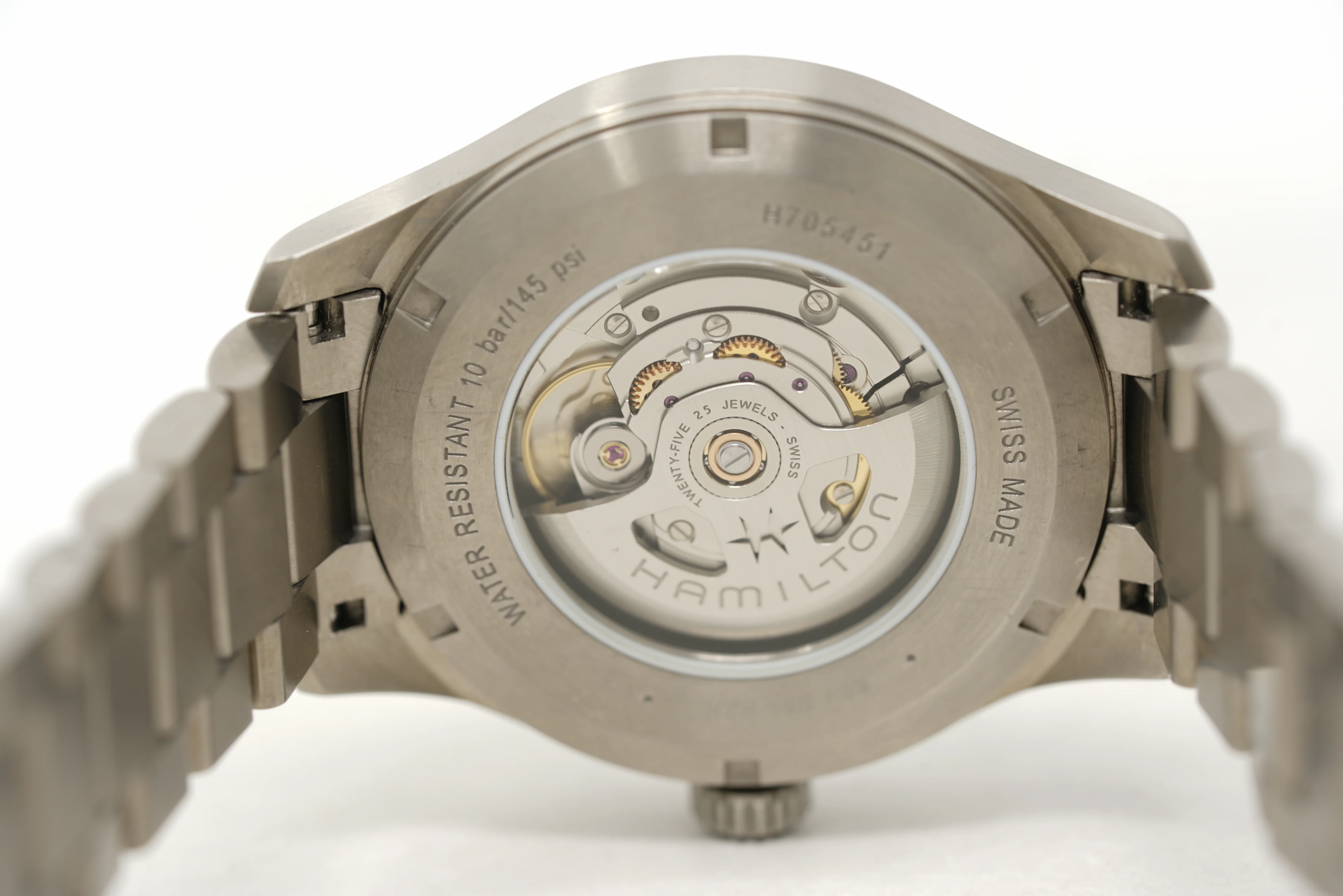 Pre-Owned Hamilton Khaki Field Titanium Auto H70545140 - Image 5