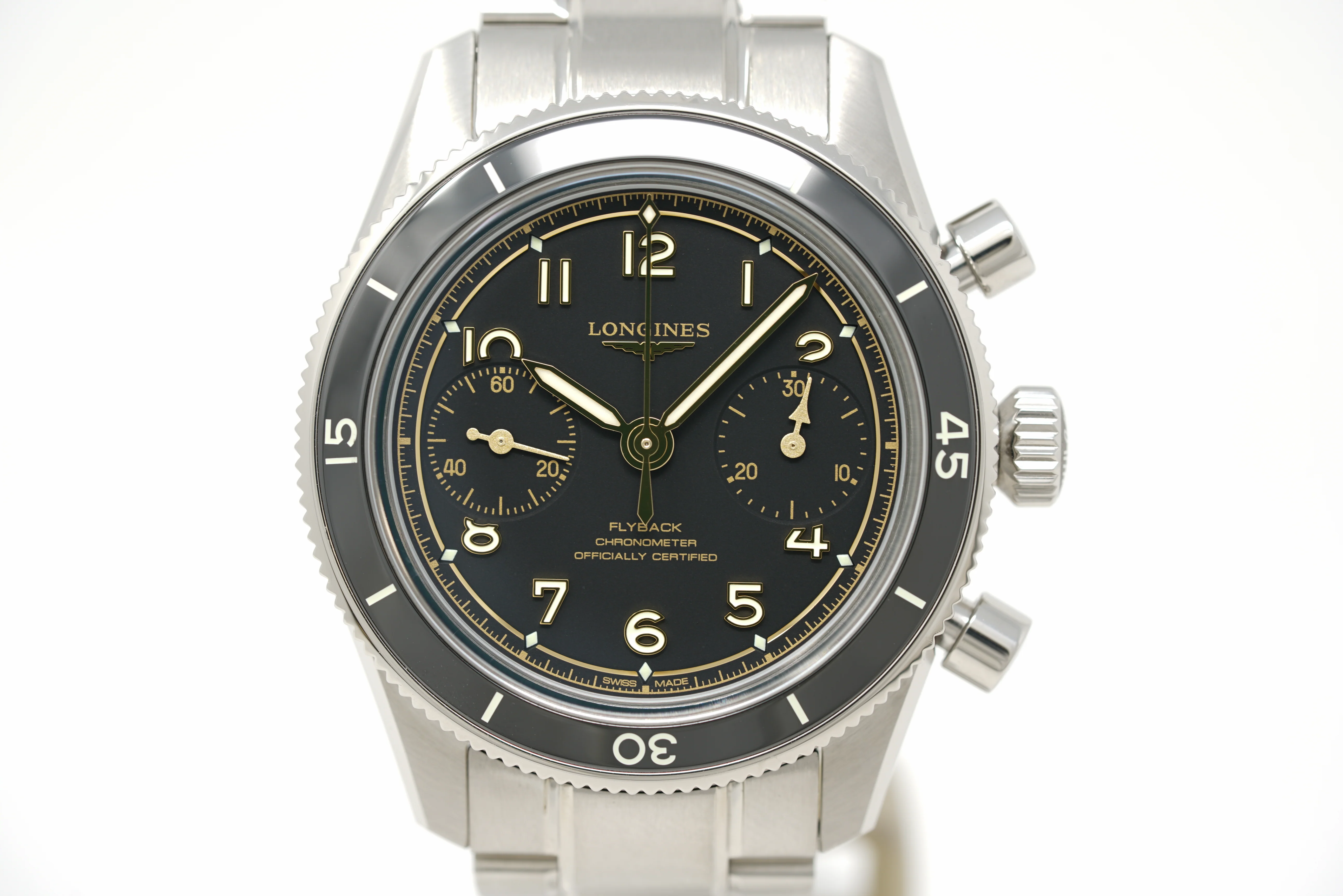 Pre-Owned Longines Spirit Pilot Flyback L3.721.4.53.6
