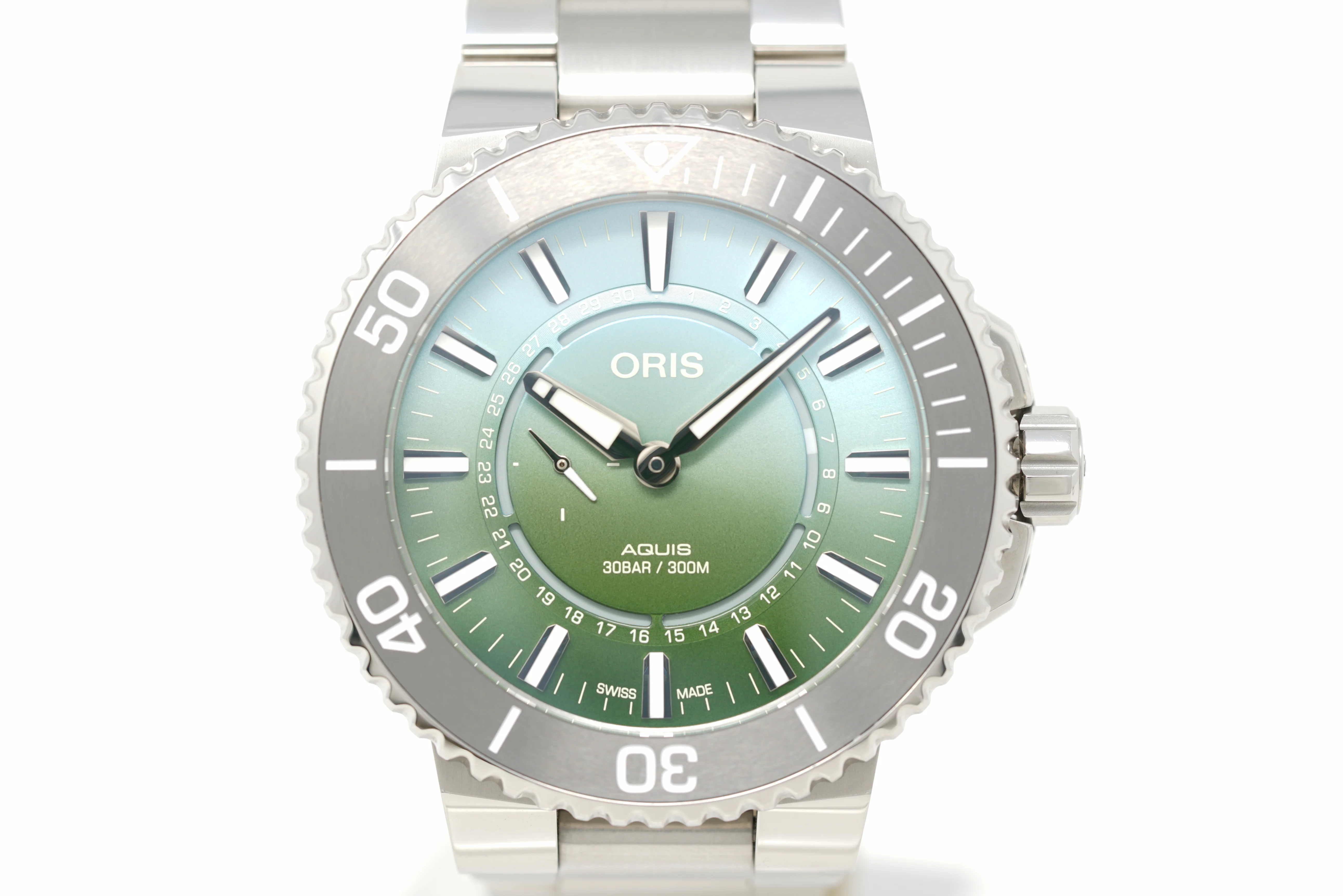 Pre-Owned Oris Aquis Dat Watt Limited Edition II 01 743 7734 4197-Set