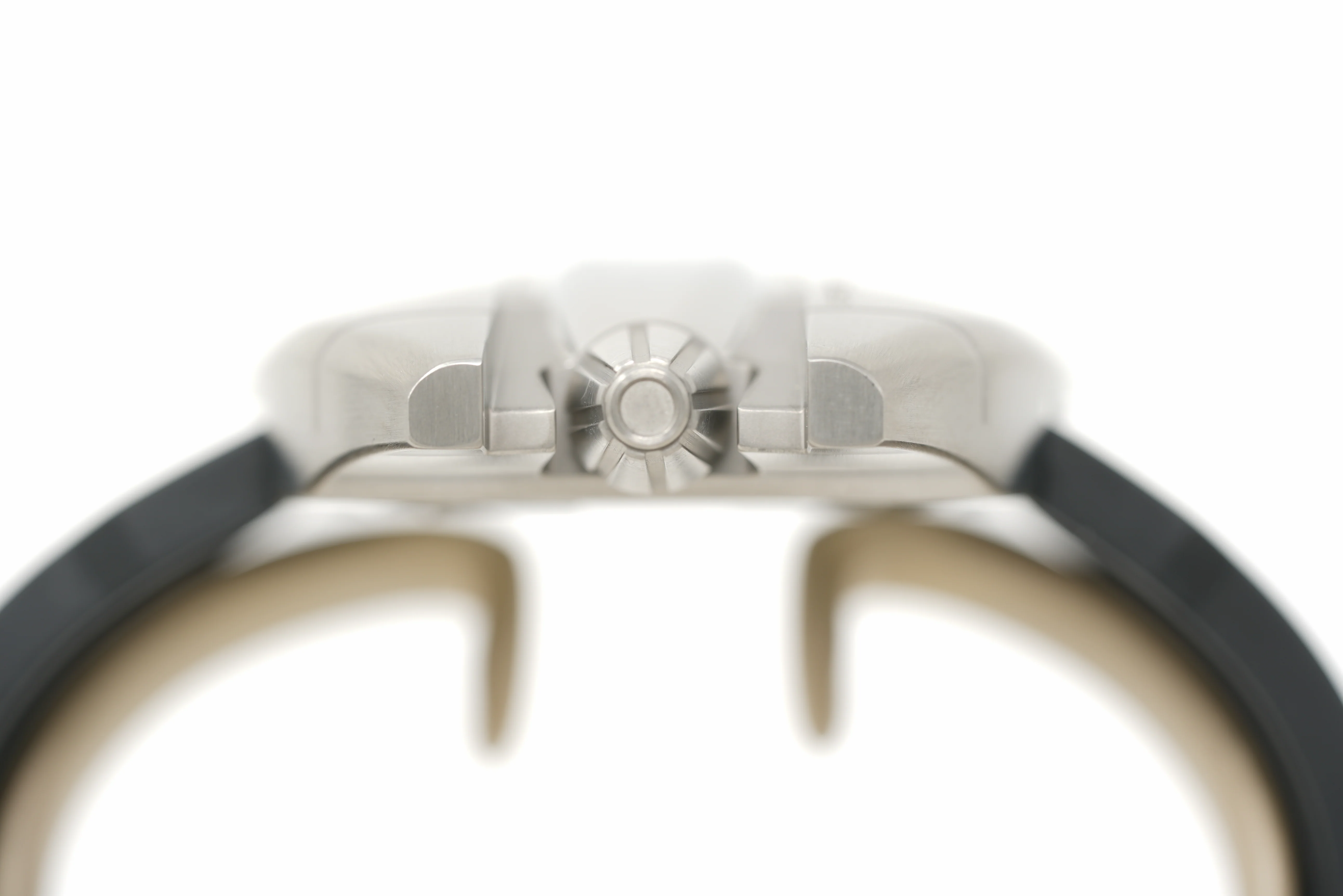 Pre-Owned SpaceOne Brushed Titanium Jumping Hour - Image 2