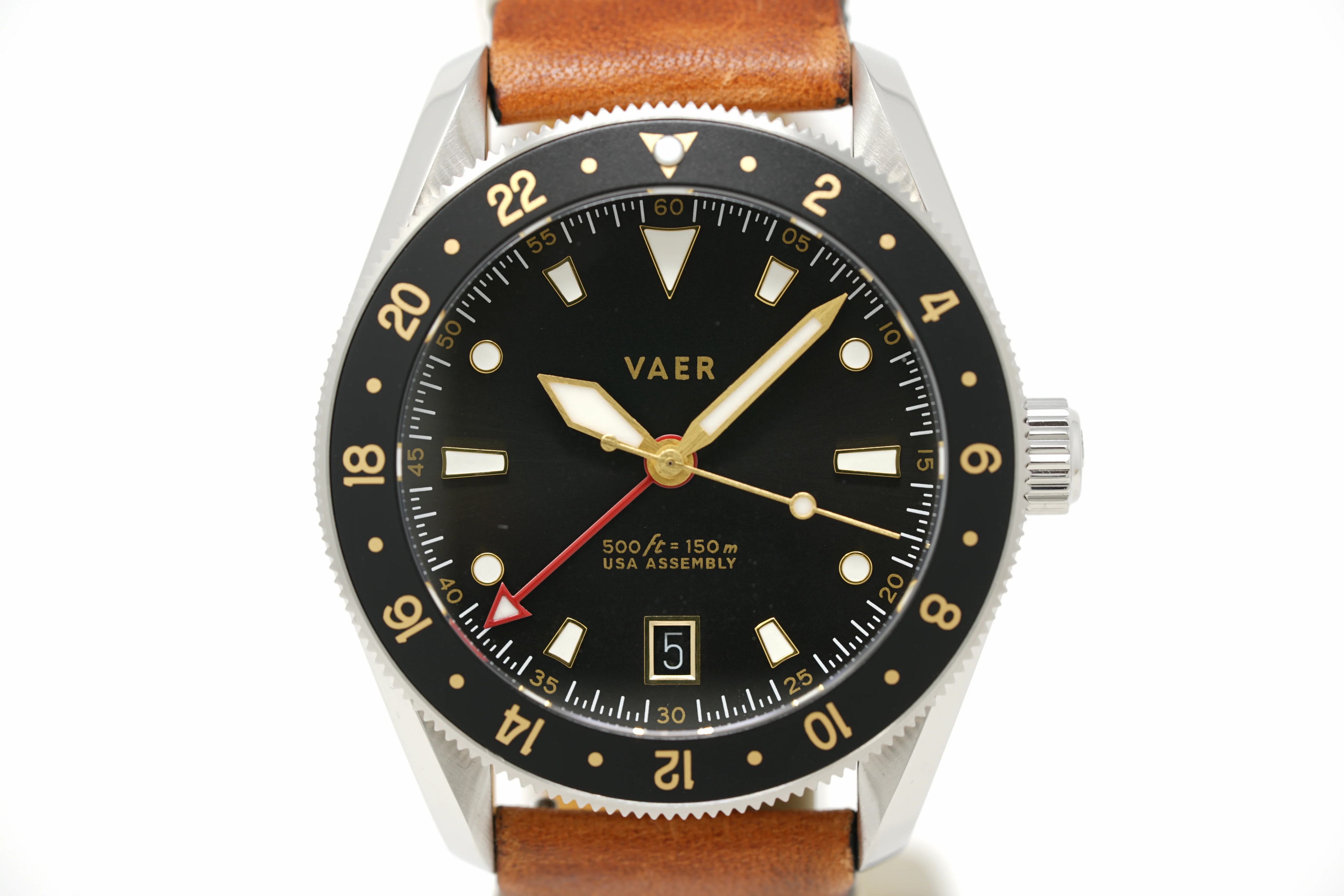 Pre-Owned Vaer G2 Meridian Gilt GMT - 39mm USA