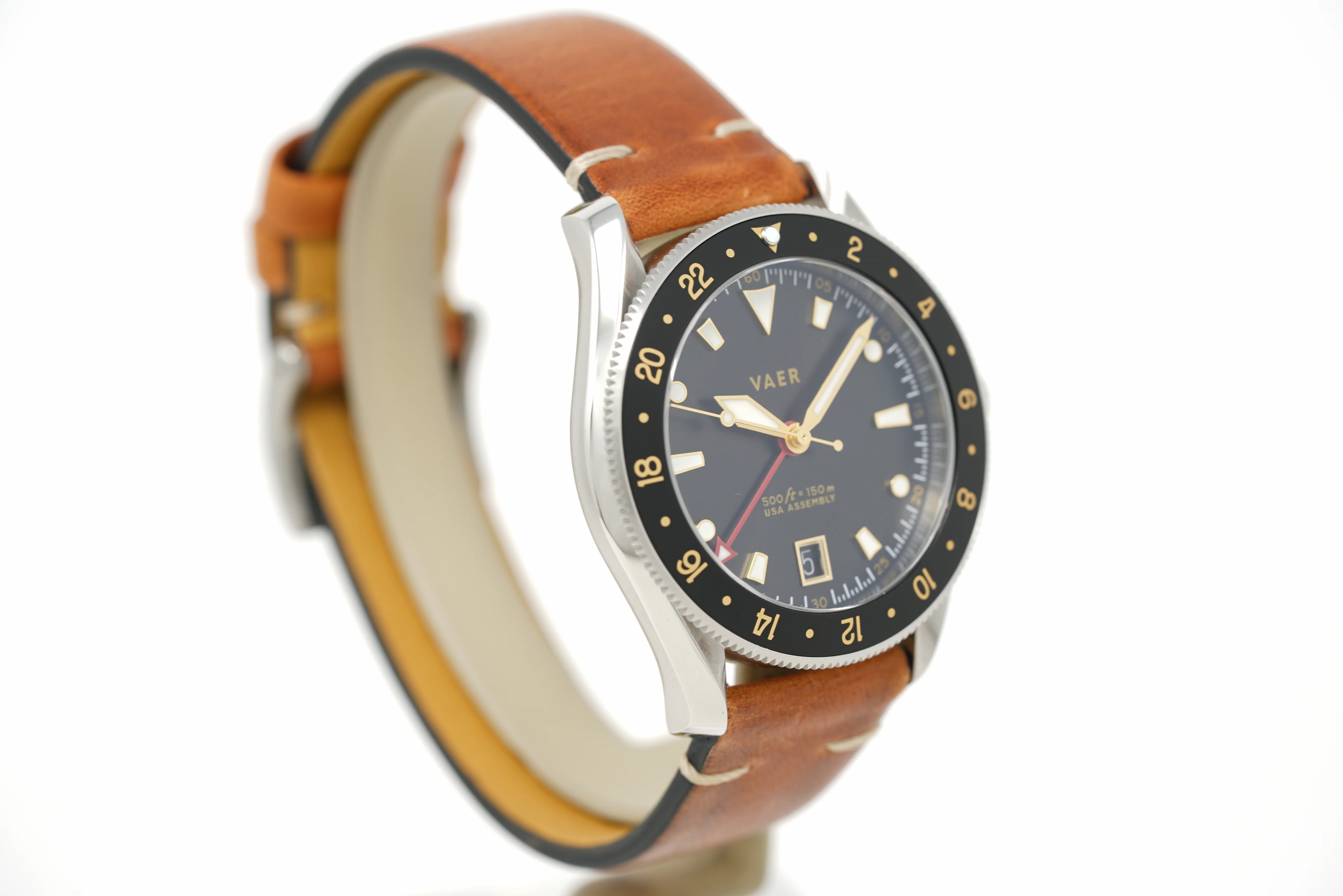 Pre-Owned Vaer G2 Meridian Gilt GMT - 39mm USA - Image 10