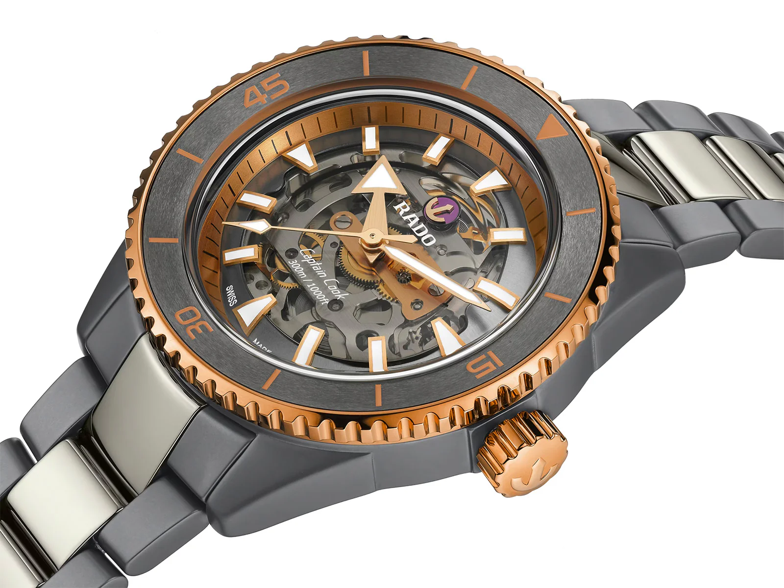 Rado Captain Cook High-Tech Ceramic Skeleton R32148162 - Image 2