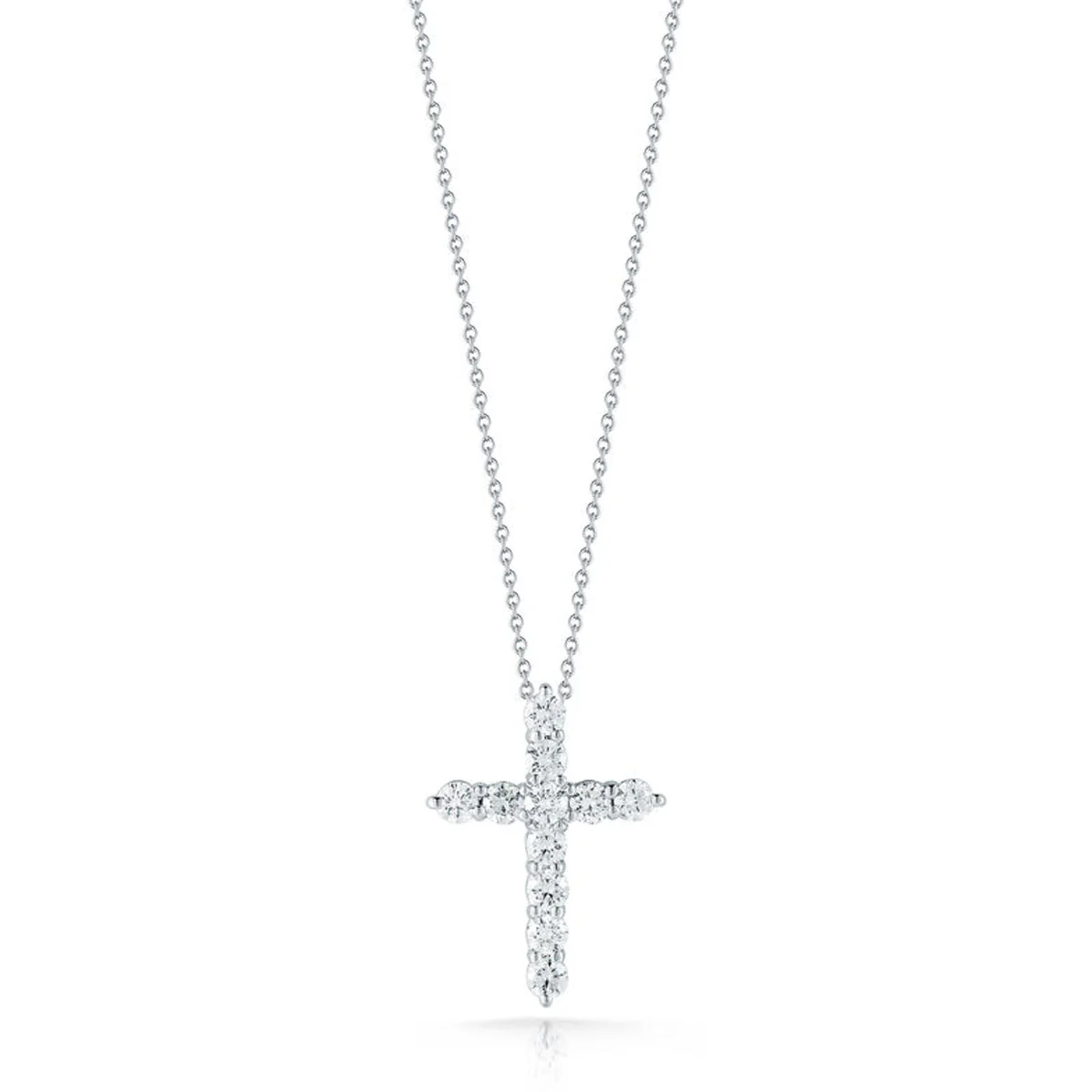 Roberto Coin Tiny Treasures Diamond Cross Necklace