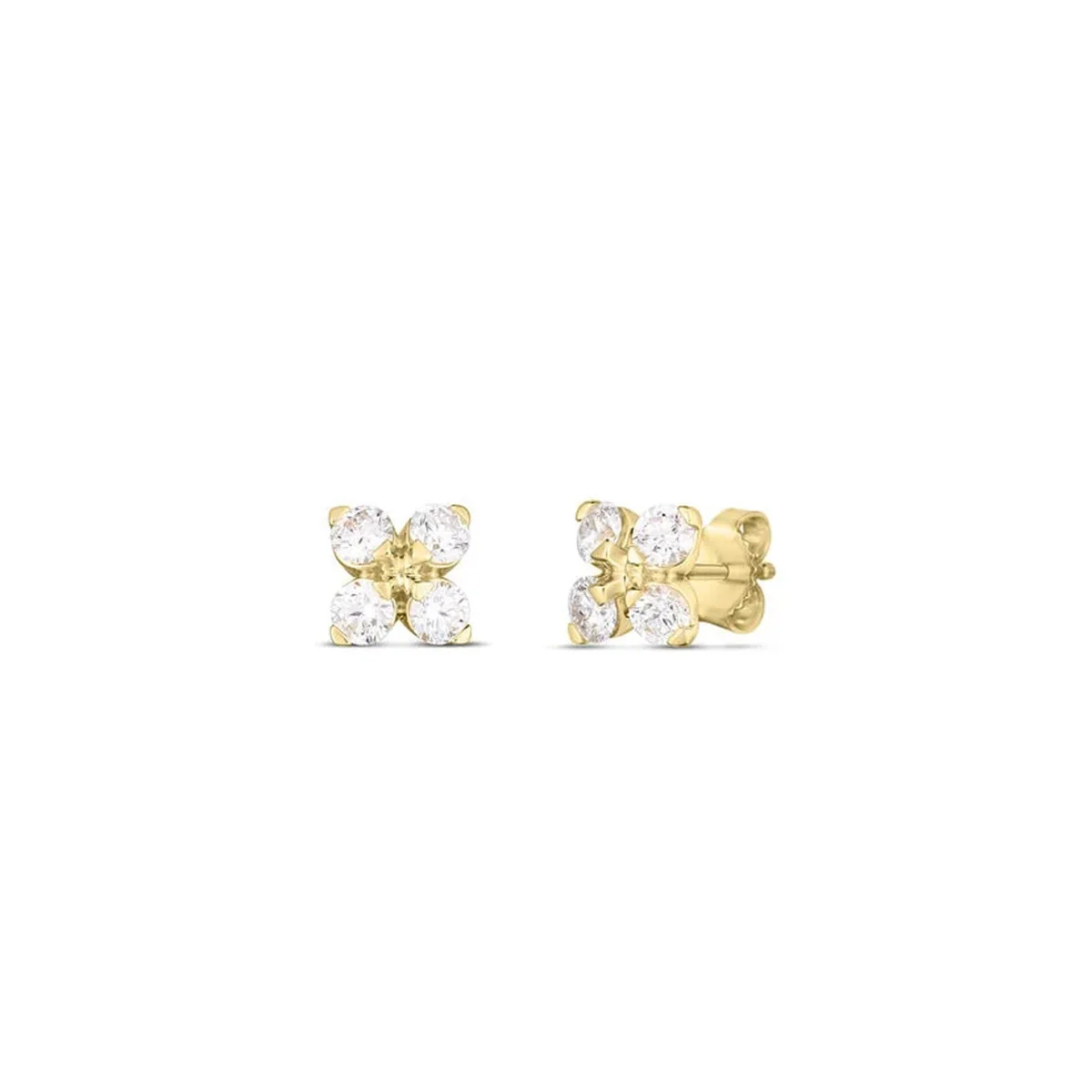 Roberto Coin Love In Verona Diamond Stud Earrings