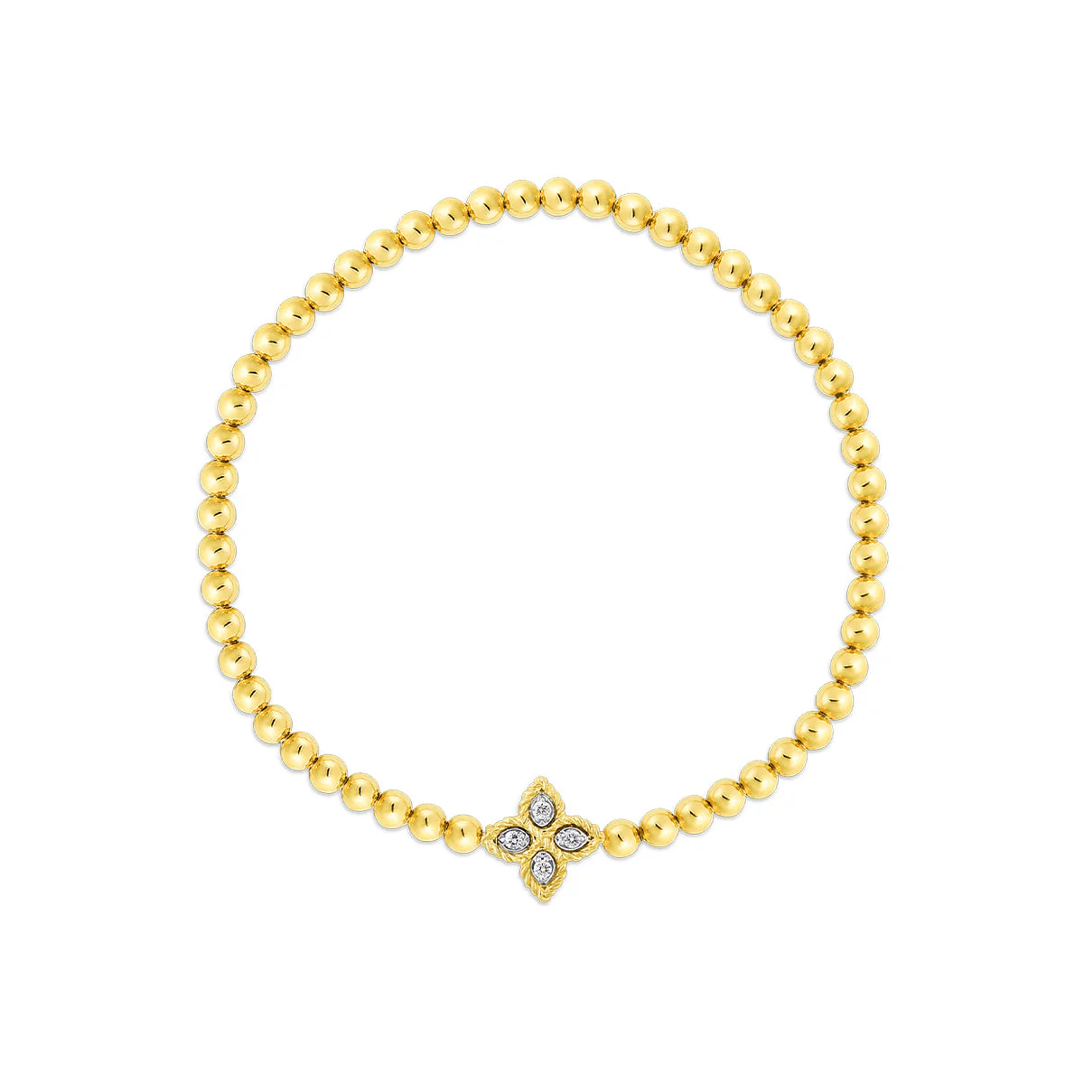 Roberto Coin Princess Flower Diamond Stretch Bracelet