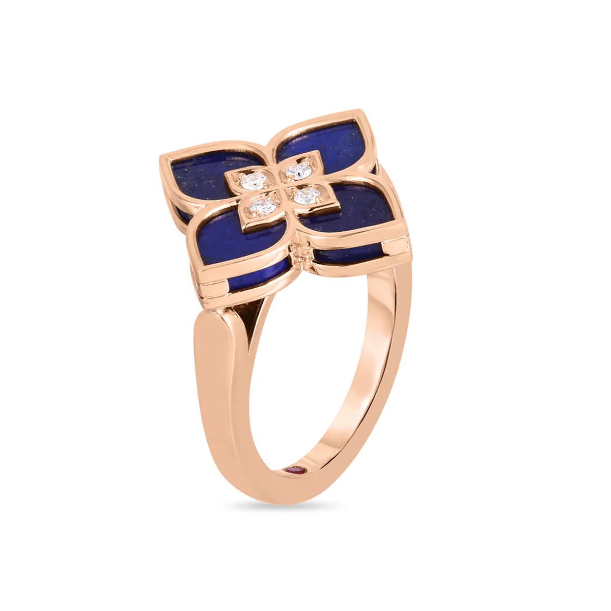 Roberto Coin Venetian Princess Lapis & Diamond Ring - Image 2