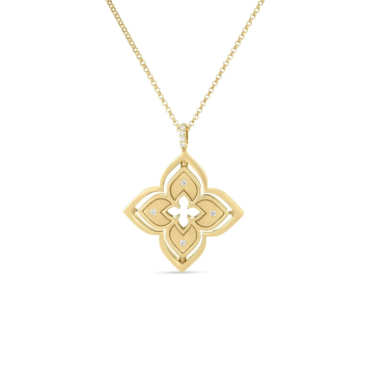 Roberto Coin Venetian Princess Pirouette Flower Necklace - Image 2