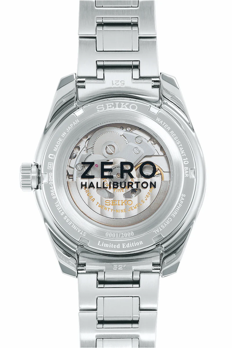 Seiko Presage Sharp Edged GMT Zero Halliburton Limited Edition GMT SPB269 - Image 2