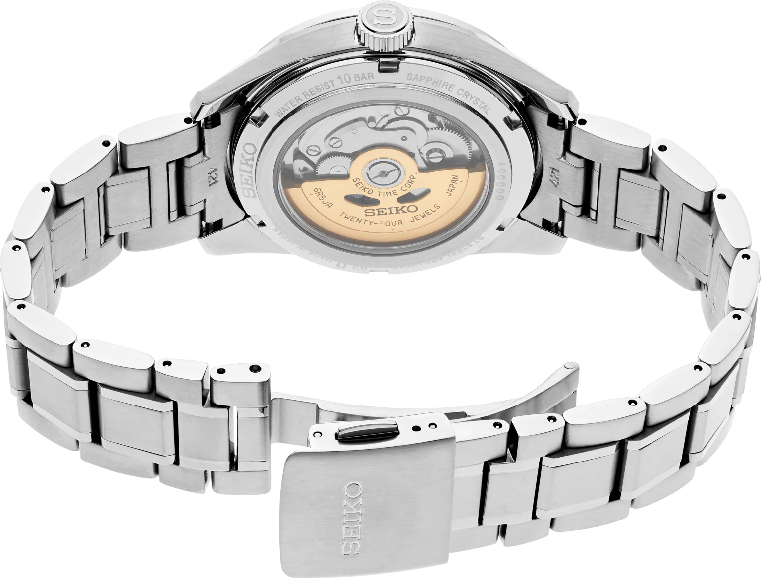 Seiko Presage Sharp Edged Series Open Heart Dual Time SPB417 - Image 2