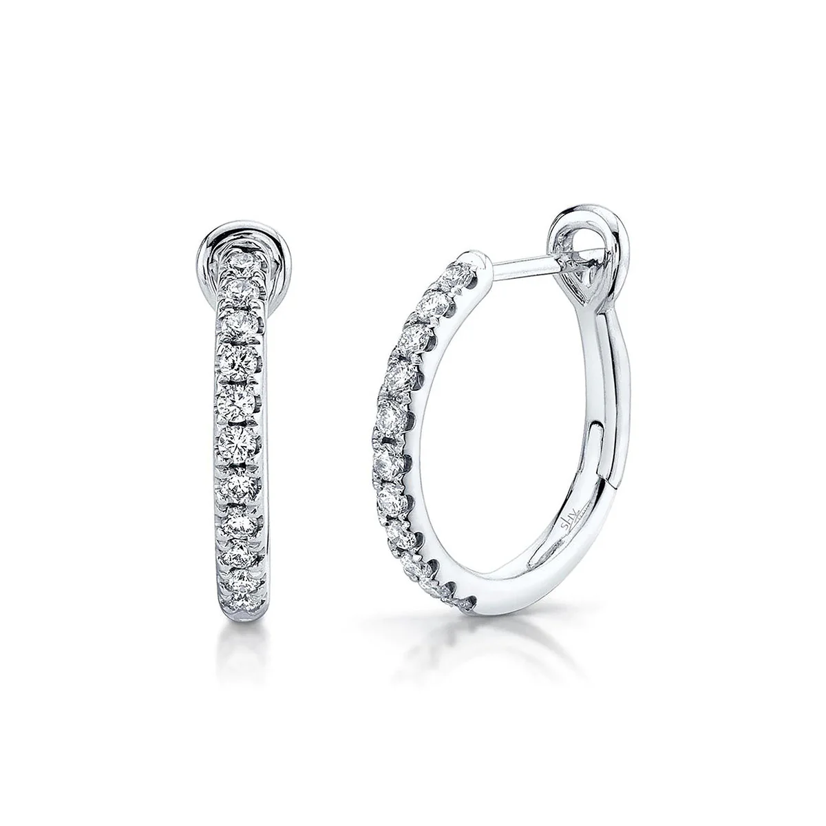 Shy Creation Diamond Hoop Earring