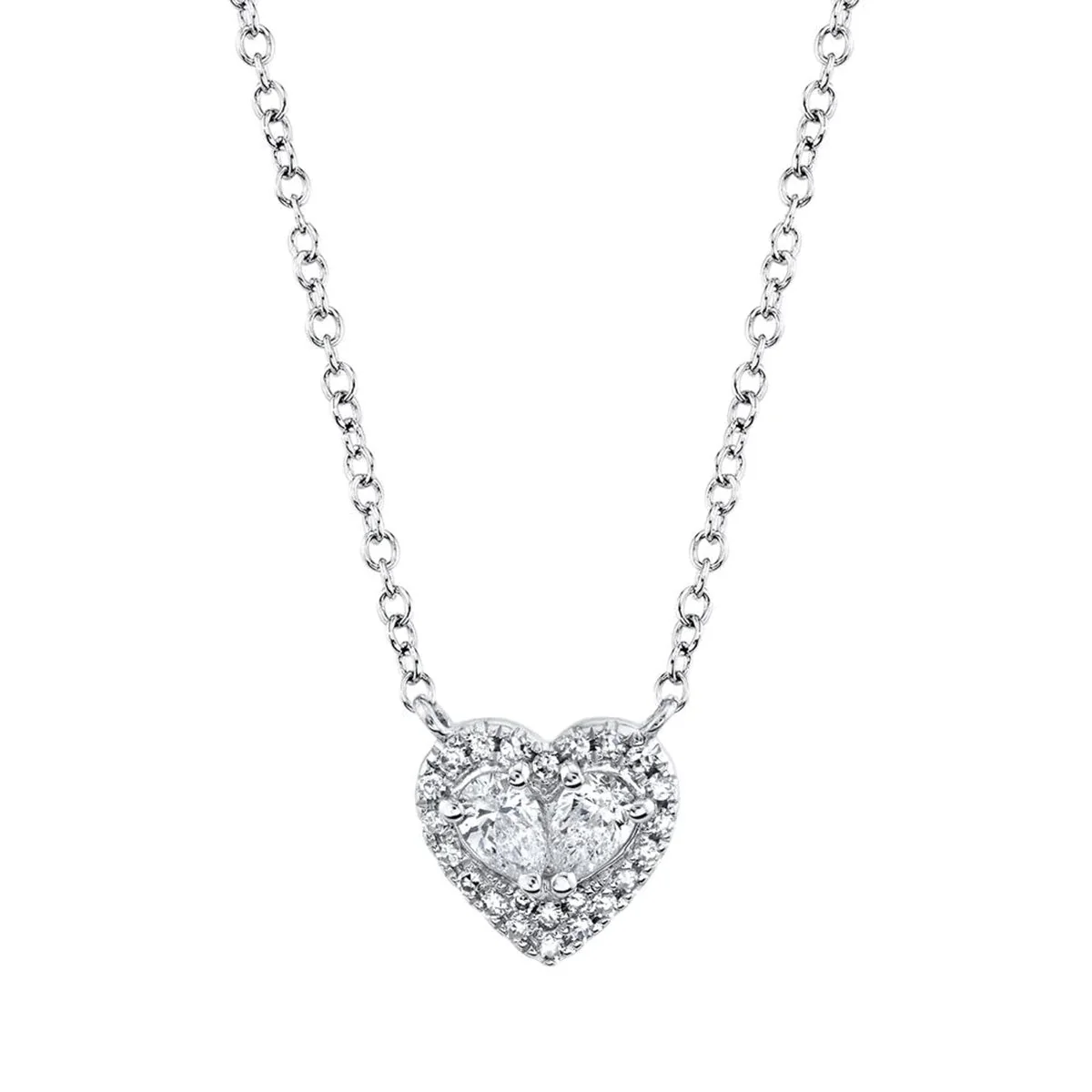 Shy Creation Diamond Heart Necklace