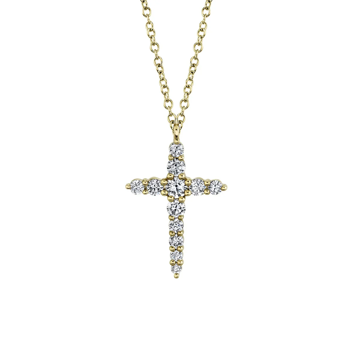 Shy Creation Kate Diamond Cross Necklace
