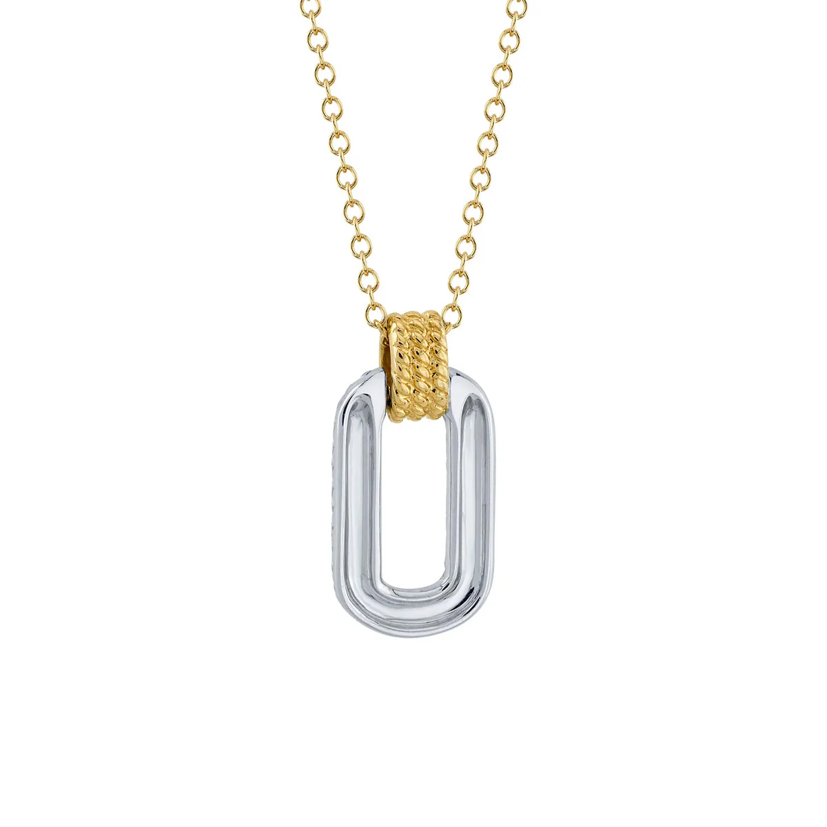 Shy Creation Kate Two-Tone Diamond Necklace - Image 3