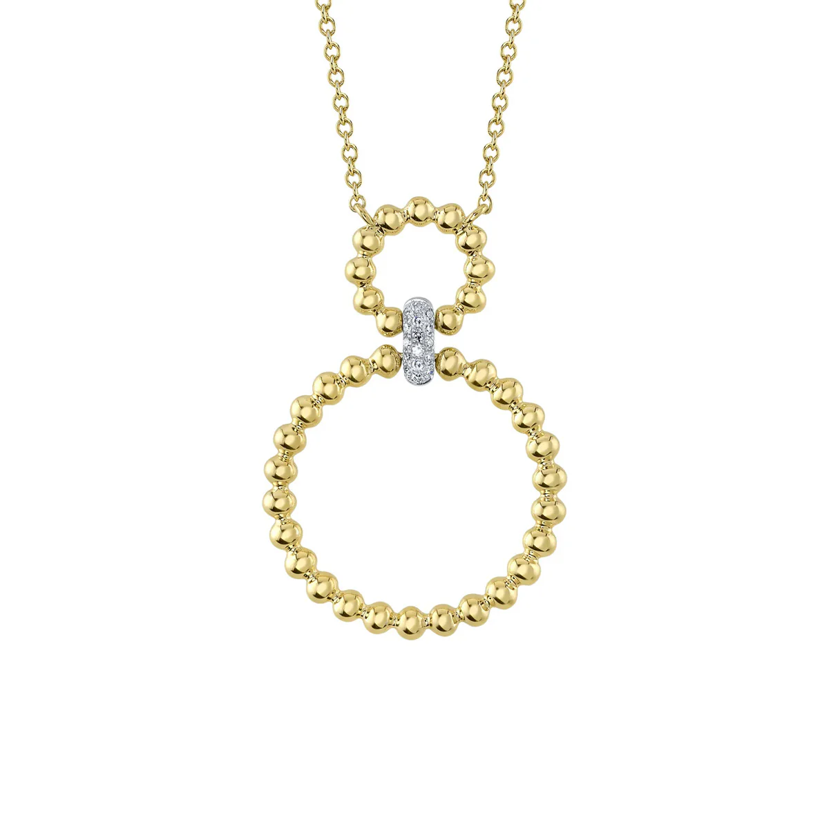 Shy Creation Kate Diamond Circle Necklace