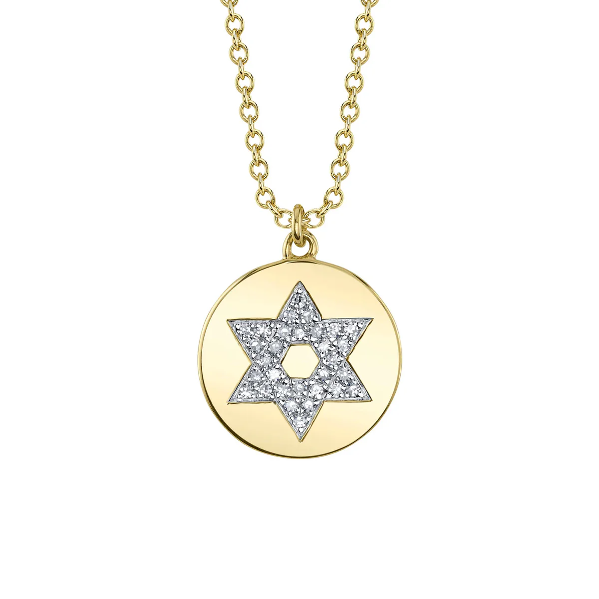 Shy Creation Kate Diamond Star Of David Necklace