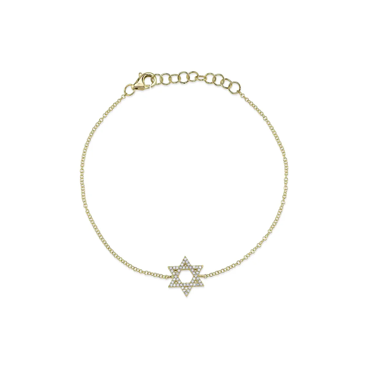 Shy Creation Kate Diamond Star Of David Bracelet