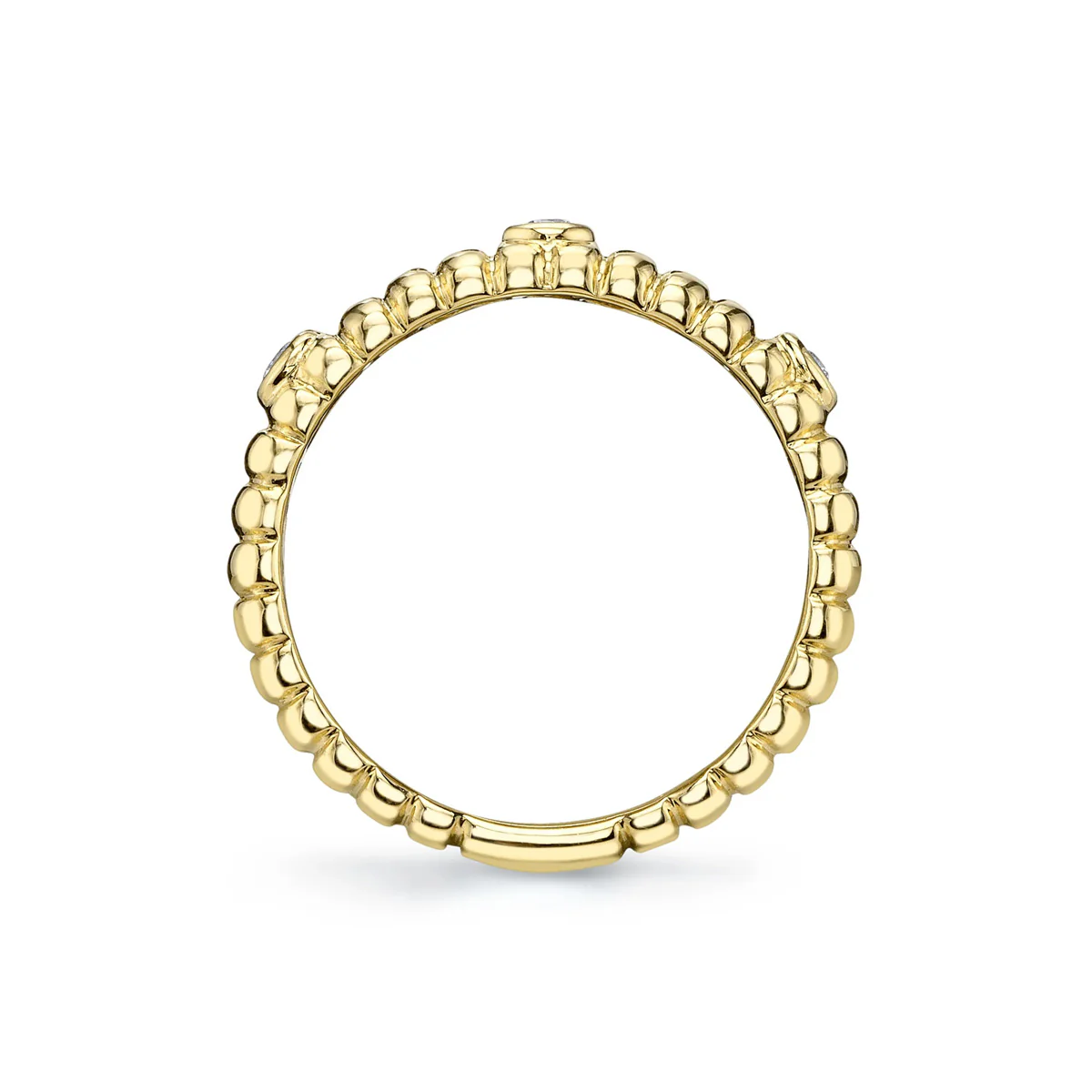 Shy Creation Kate Diamond Bezel Ribbed Band - Image 4
