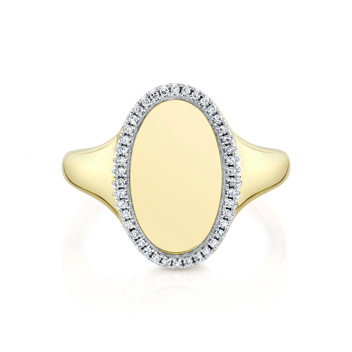 Shy Creation Kate Diamond Oval Ring - Image 4