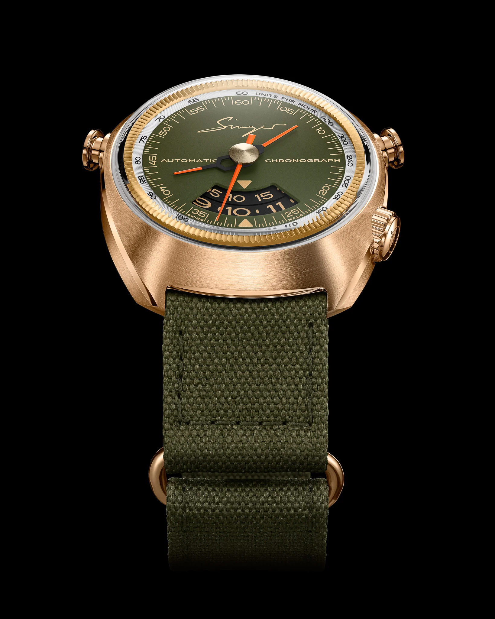 Singer Reimagined 1969 Bronze Chronograph SR203 - Image 7
