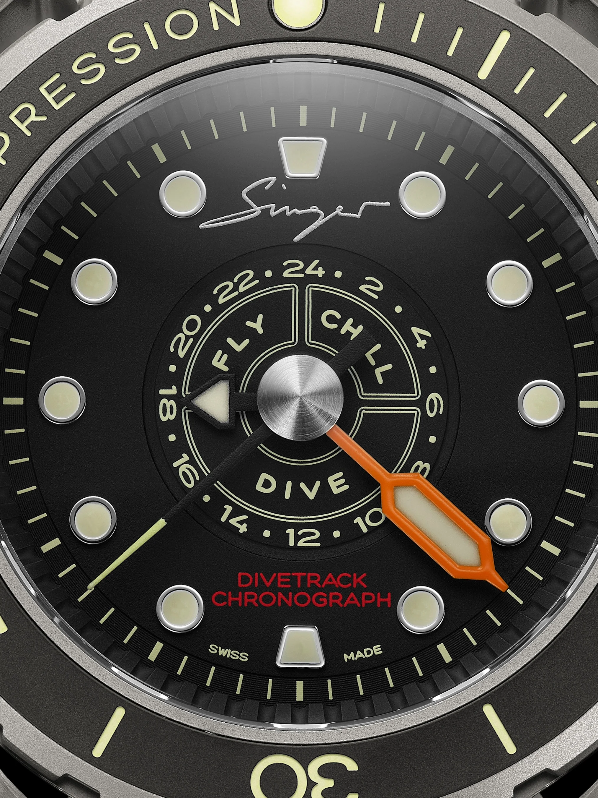 Singer Reimagined Divetrack 24-Hour Chronograph SR401 - Image 4