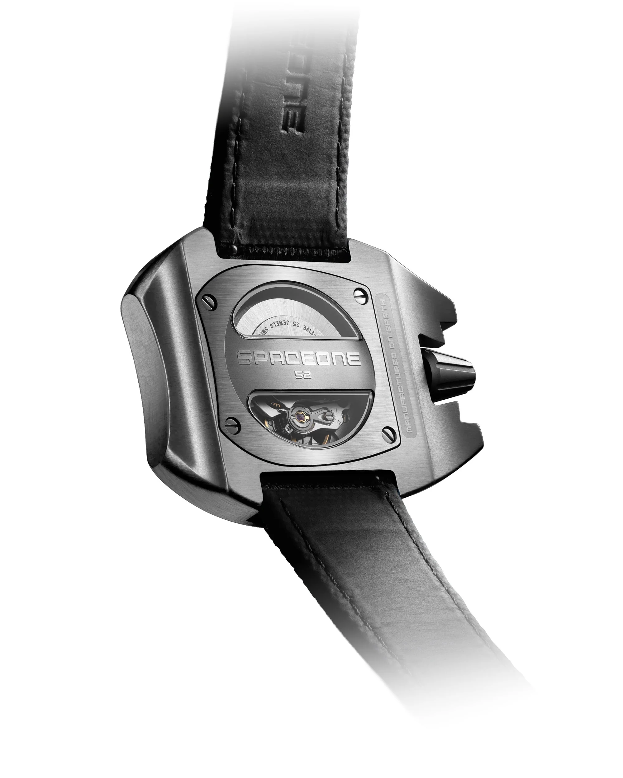 SpaceOne Jumping Hour Stainless Steel Purple - Image 3