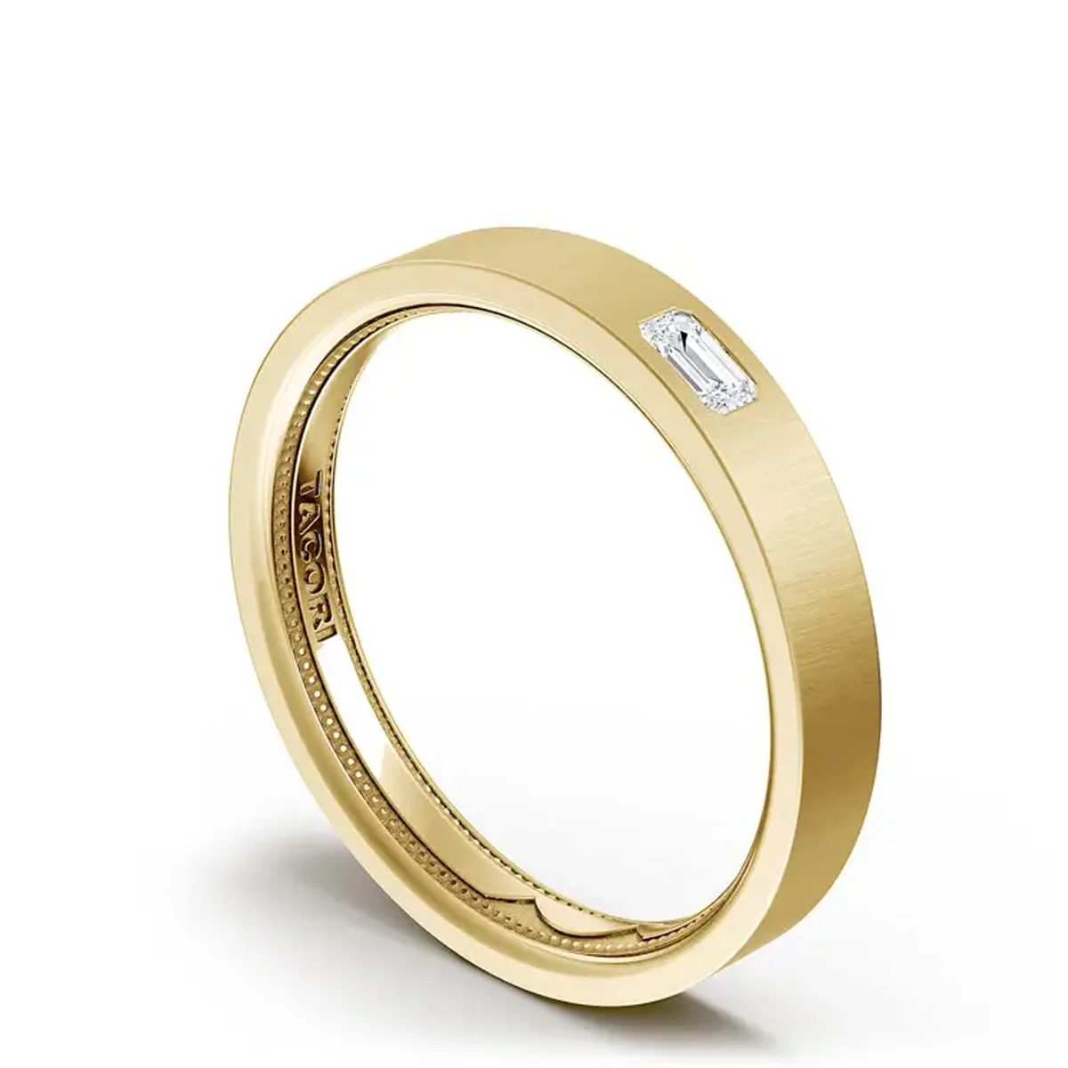 Tacori Diamond Wedding Band In Satin Finish - Image 3