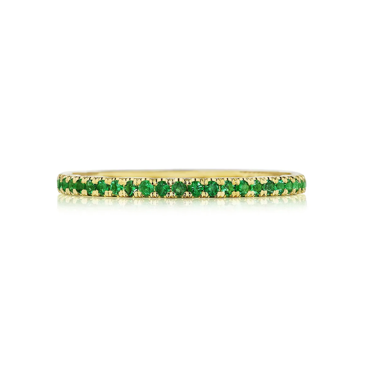 Tacori Sculpted Crescent Emerald Ring