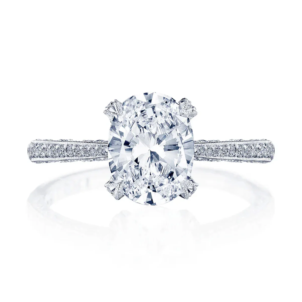 Tacori Classic Crescent Halfway Diamond Ring