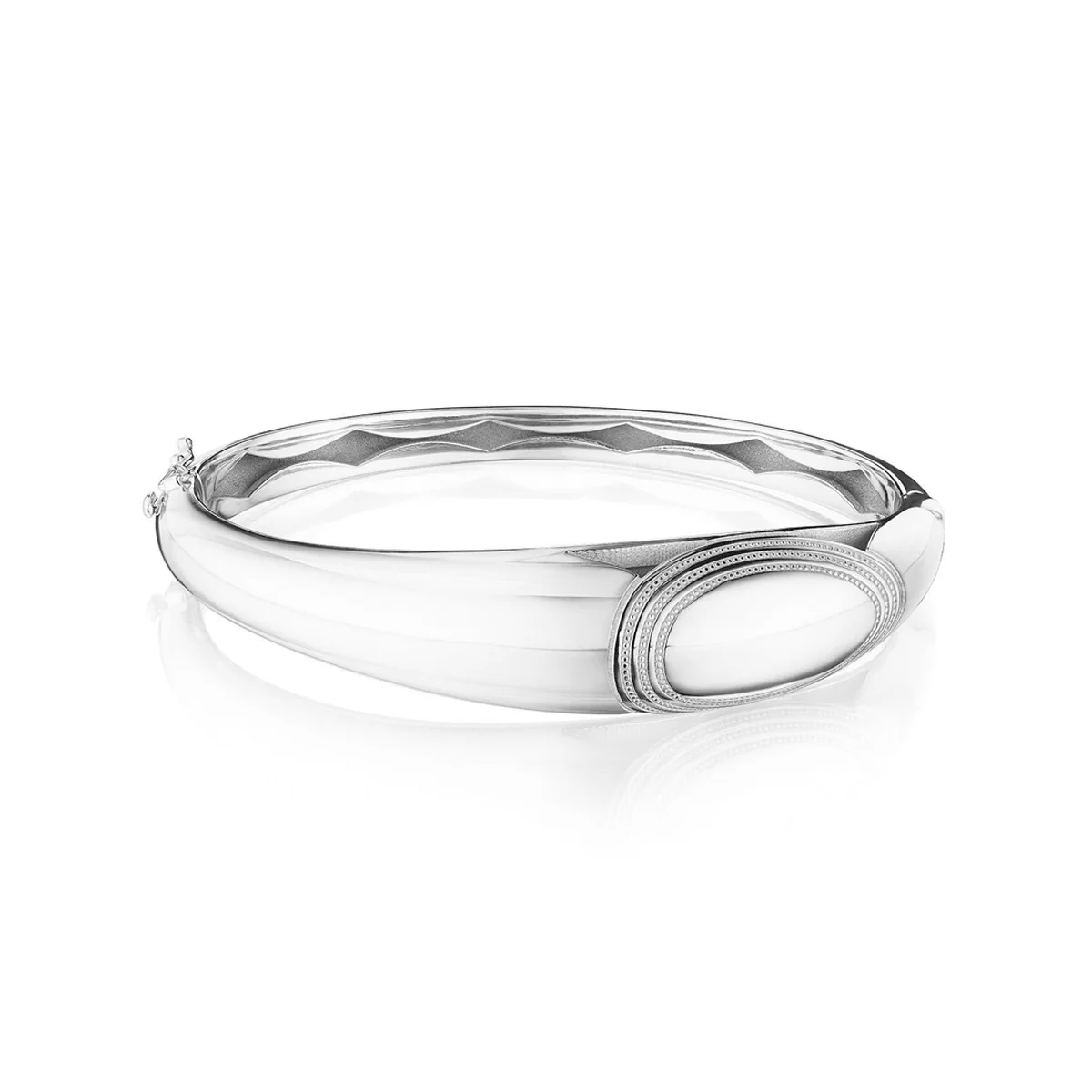 Tacori Crescent Eclipse High Polish Silver Domed Bangle - Image 2