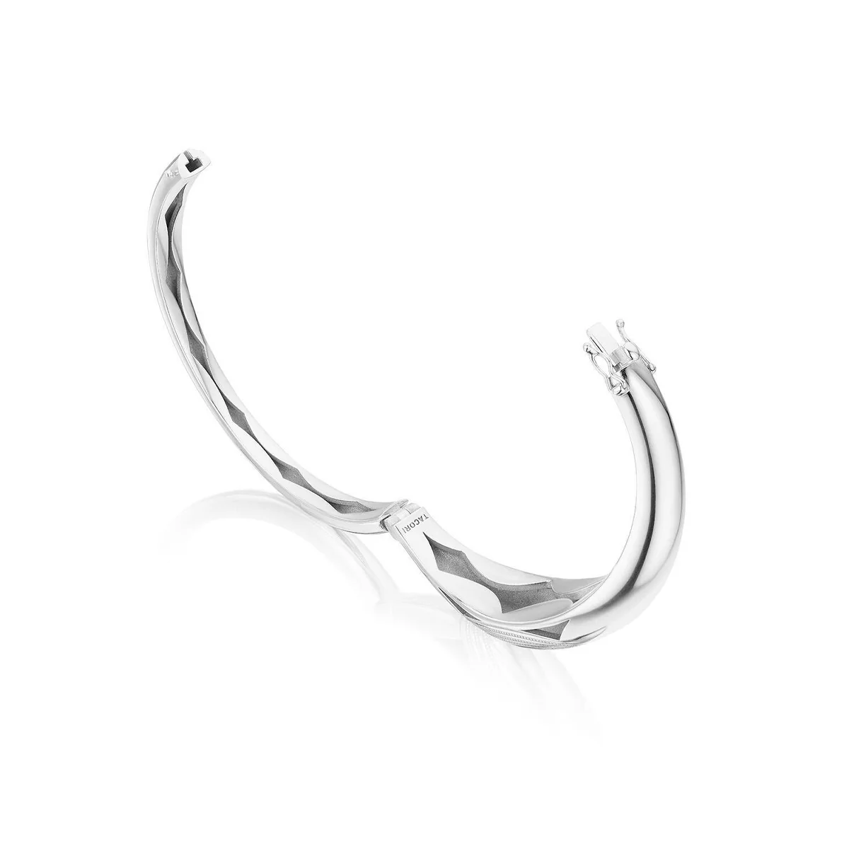 Tacori Crescent Eclipse High Polish Silver Domed Bangle - Image 3