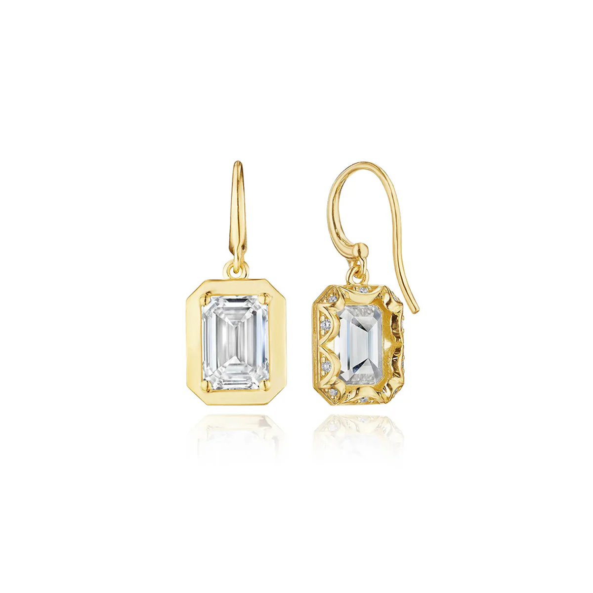 Tacori Allure Diamond French Wire Earrings - Image 2