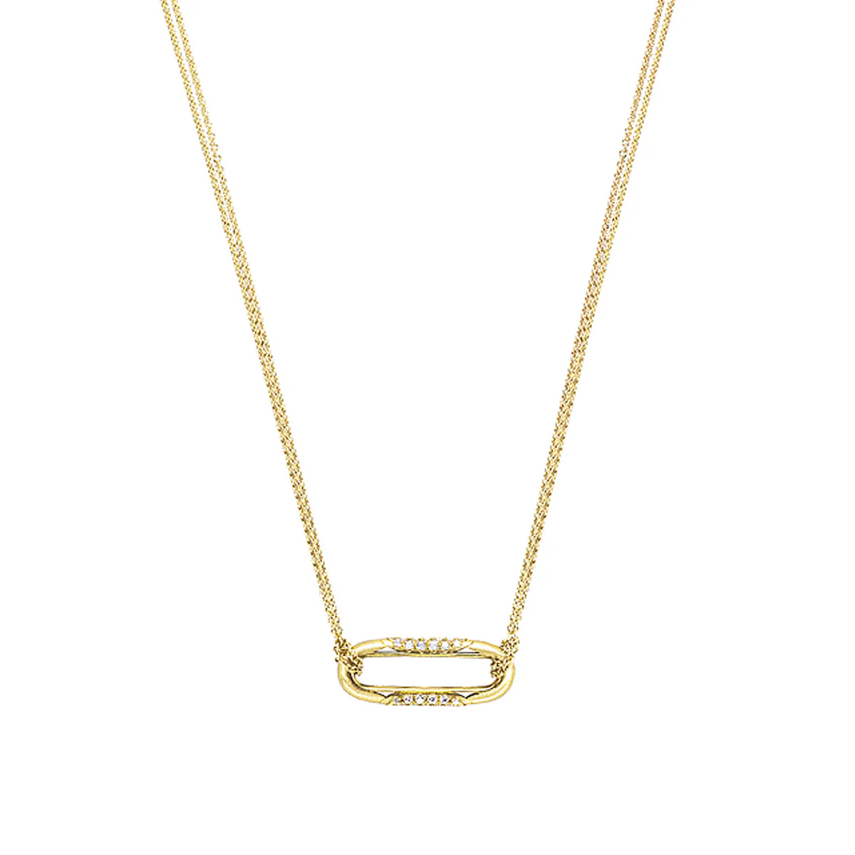 Tacori Crescent Eclipse Diamond Pendant Necklace