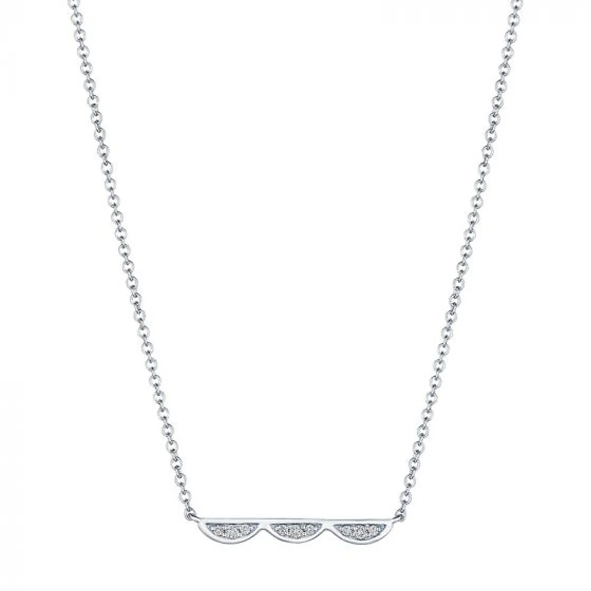Tacori Closed Three Crescents Diamond Necklace