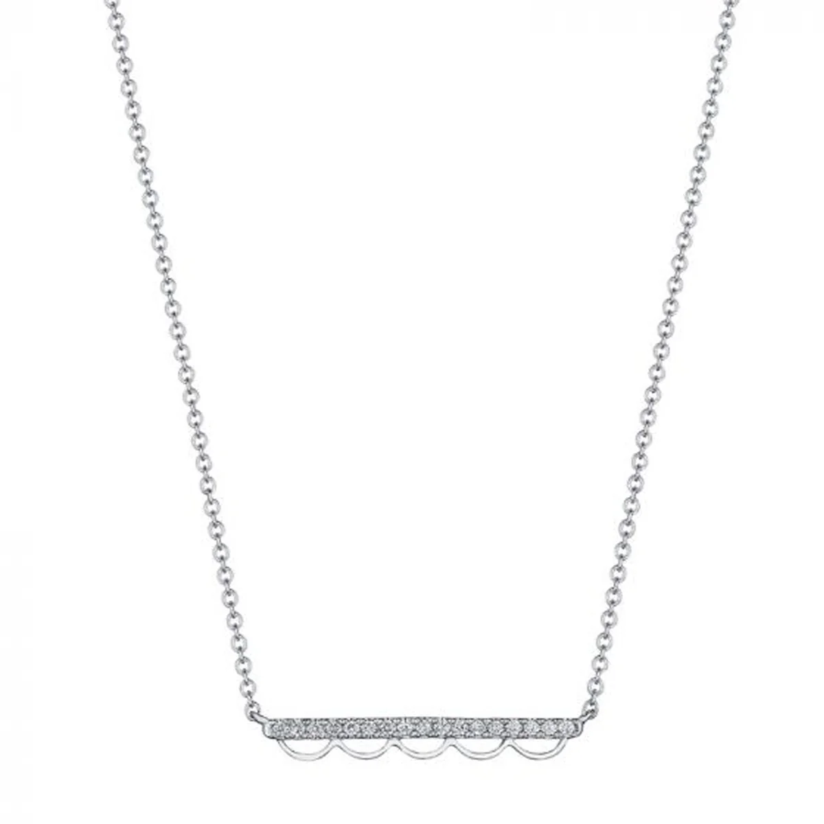 Tacori Crescent Bar Diamond Necklace