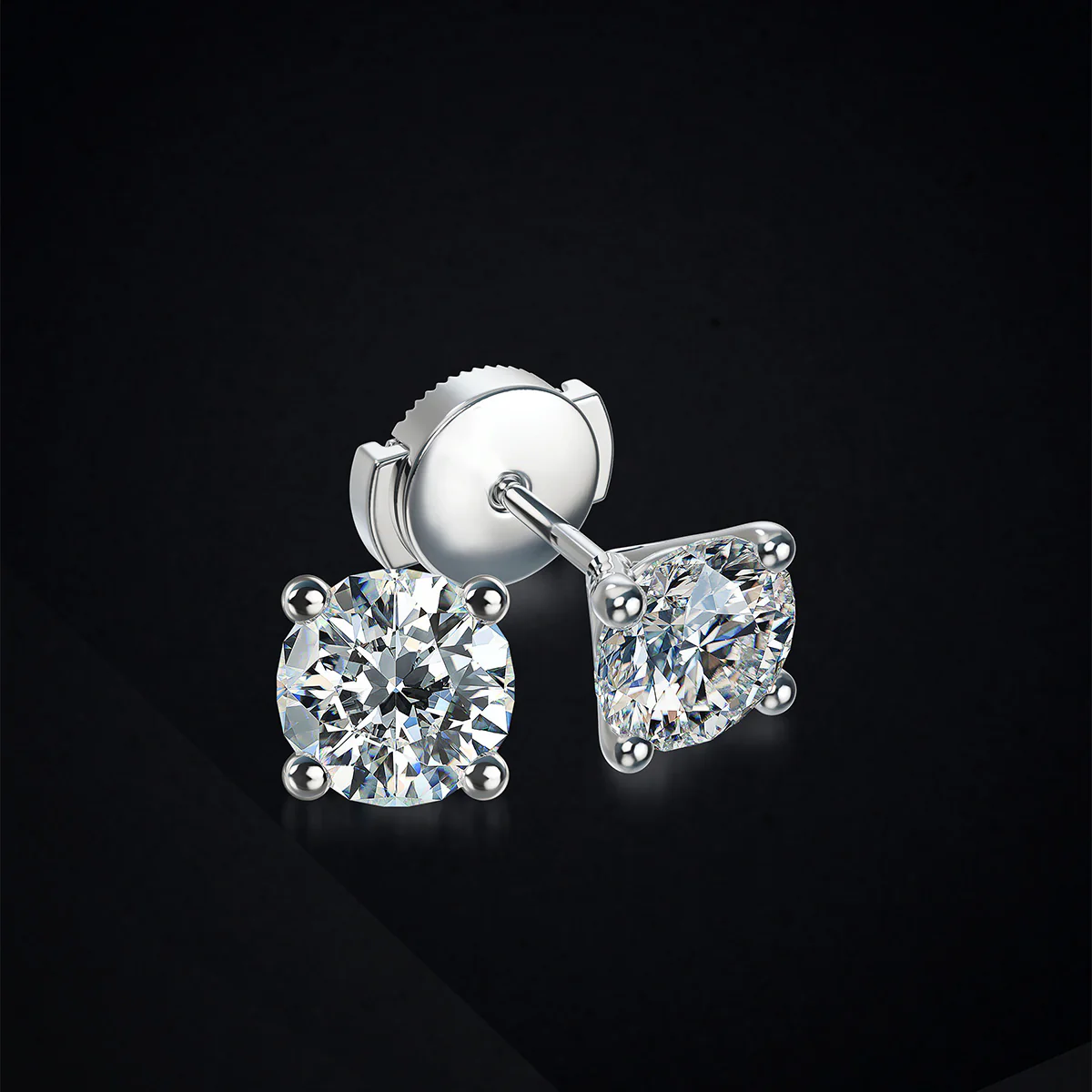 Topper Beyond Ideal Diamonds Lab Grown Diamond Stud Earrings - Image 4