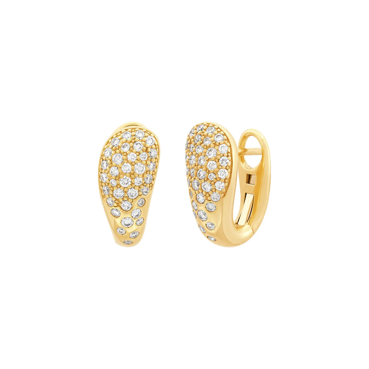 Topper Italia Gold Diamond Earrings - Image 2