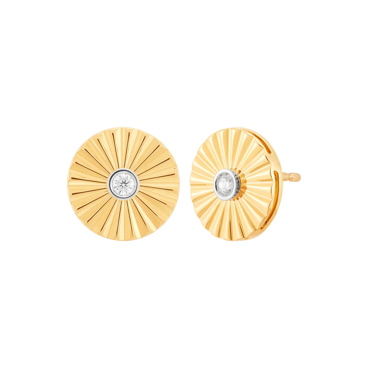 Topper Italia Gold Starburst Earrings - Image 3