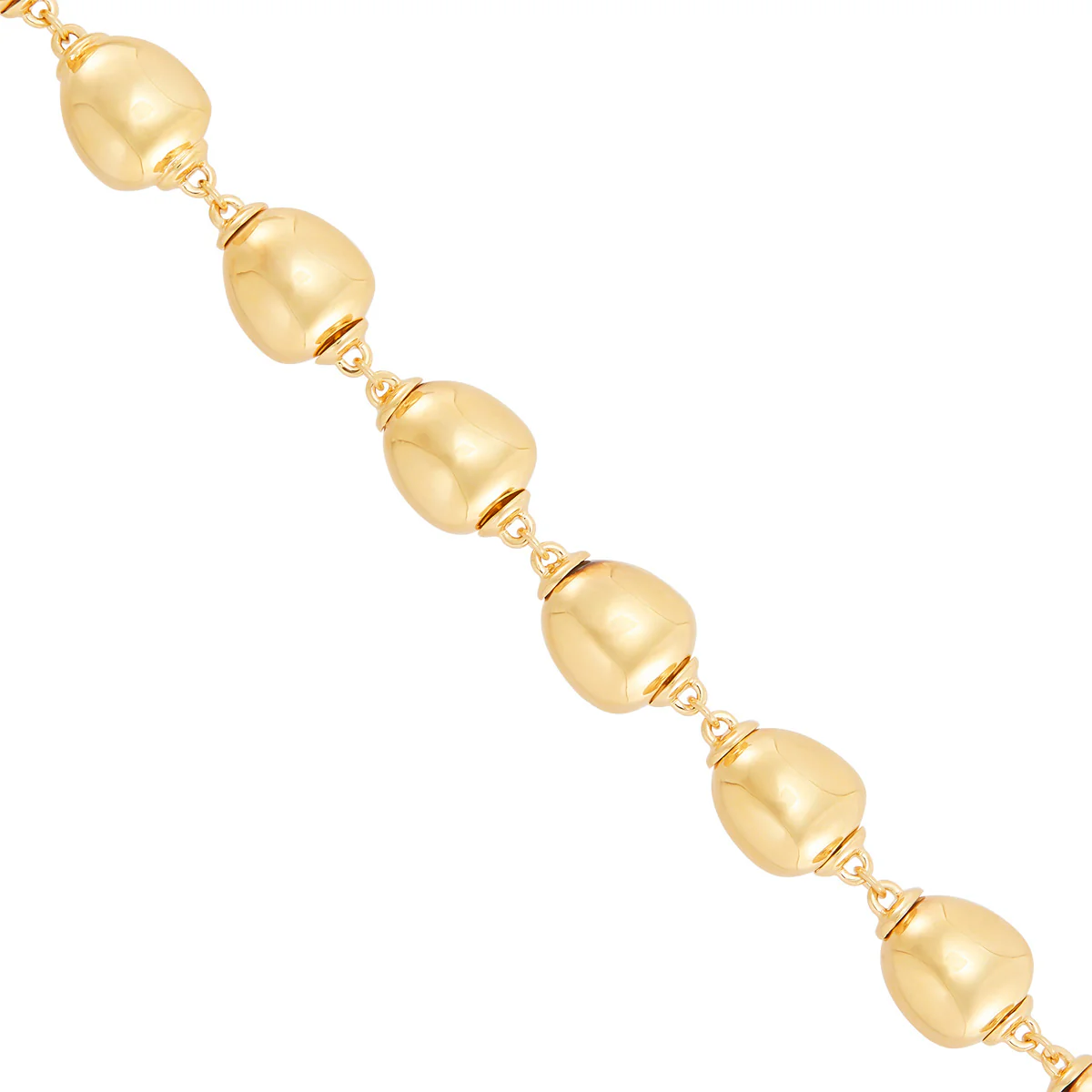 Topper Italia Gold Multi-Shaped Moveable Links Bracelet - Image 2