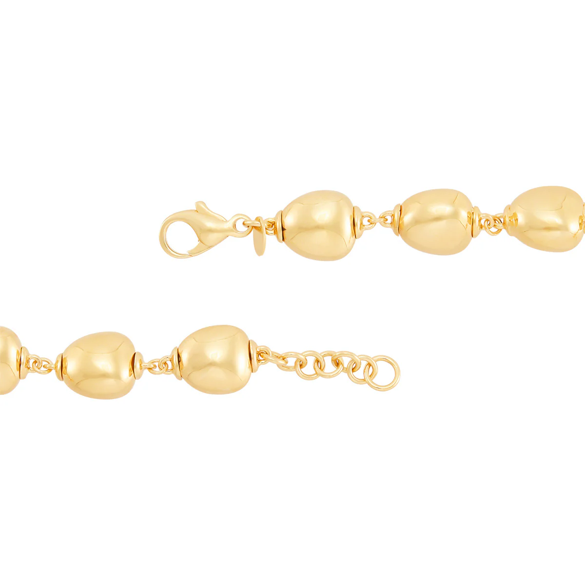 Topper Italia Gold Multi-Shaped Moveable Links Bracelet - Image 3