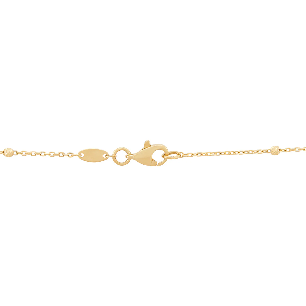 Topper Italia Gold Beaded Station Chain Necklace - Image 3