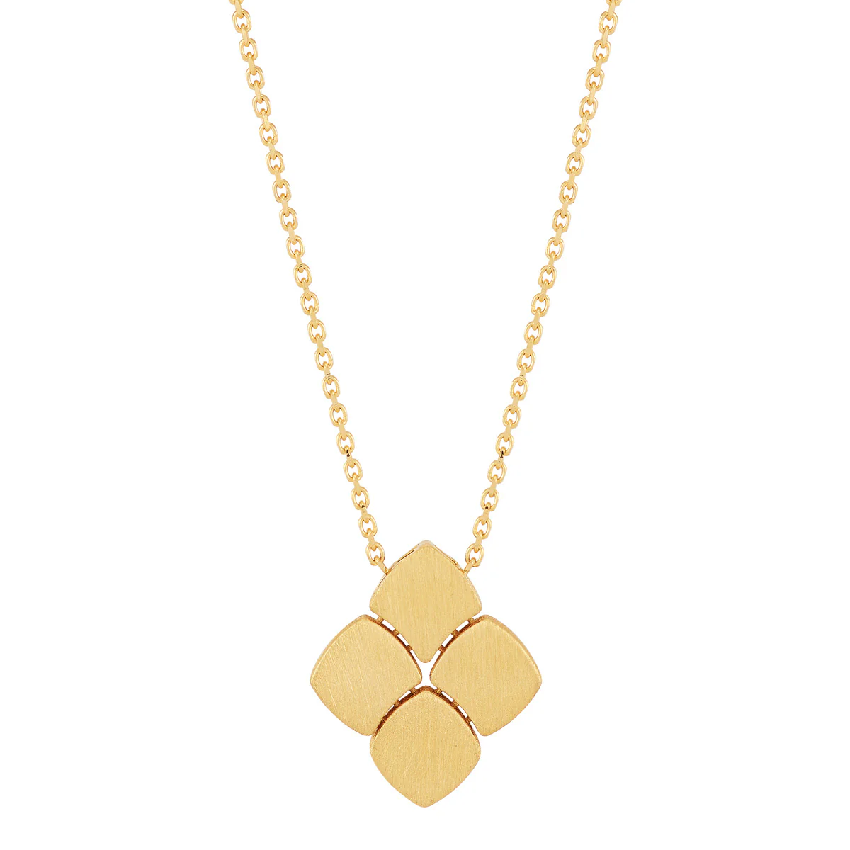 Topper Italia Gold Moveable Square Pendant Necklace - Image 3