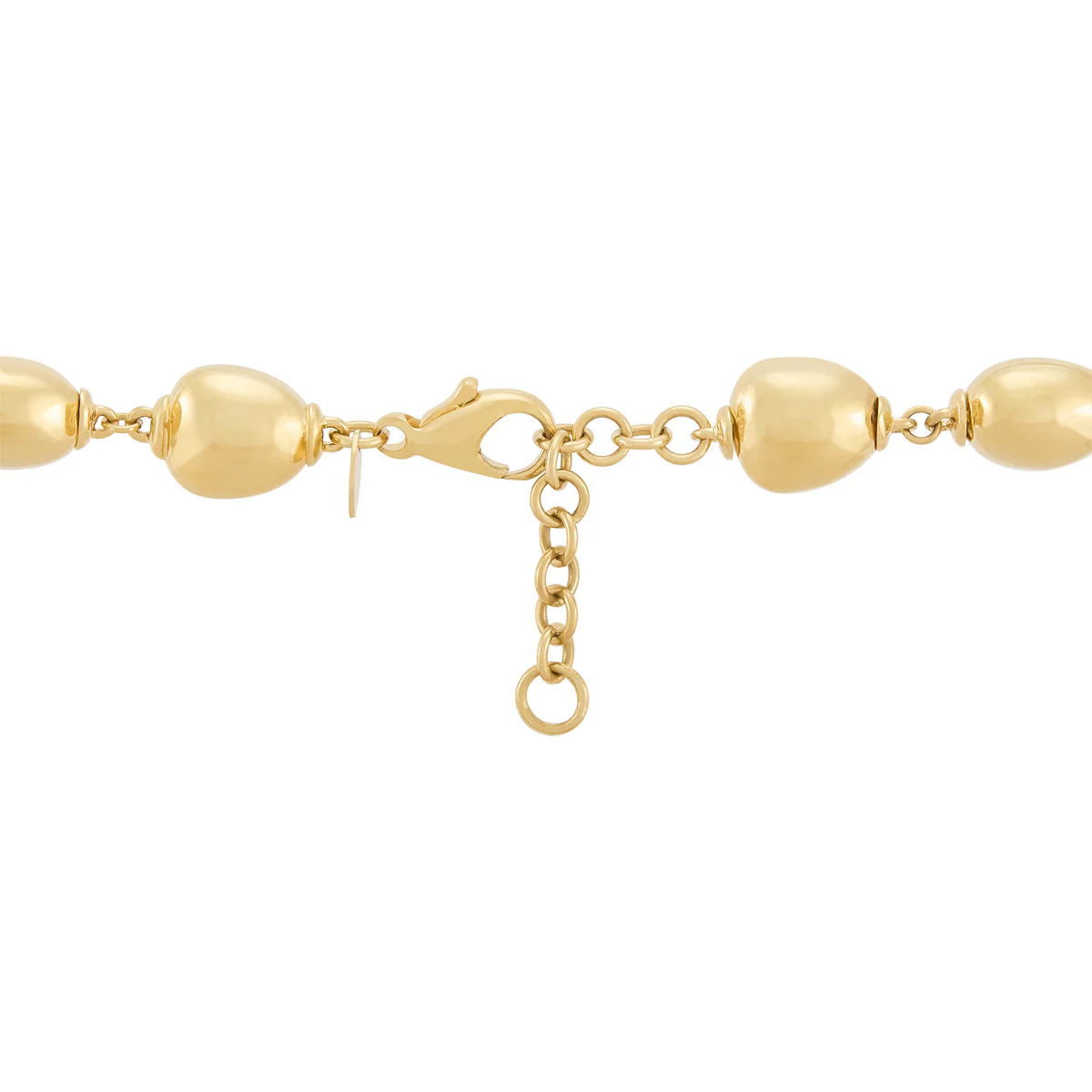 Topper Italia Gold Necklace With Oval Beads - Image 2