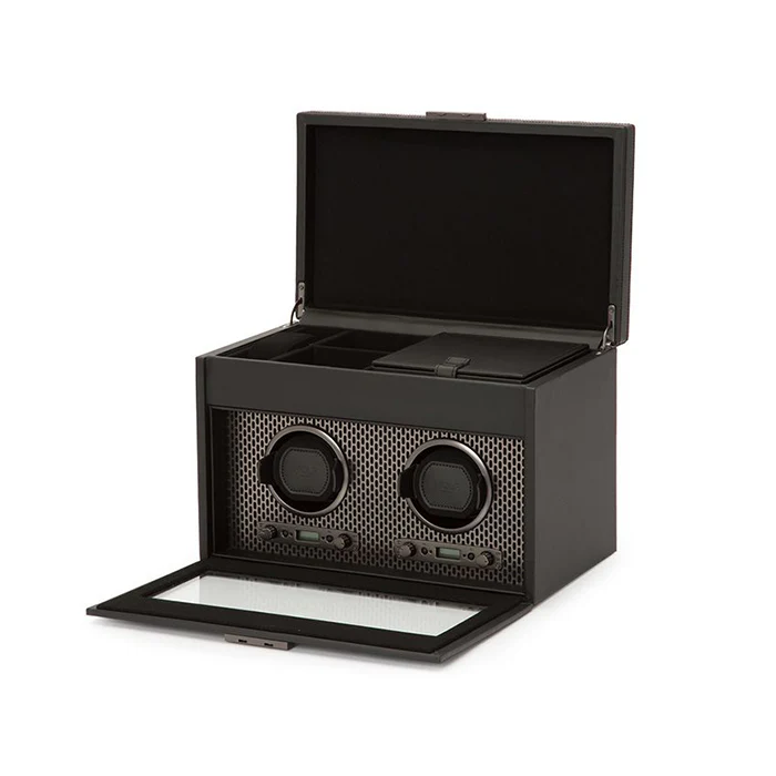 Wolf Axis Double Watch Winder with Storage - Image 3