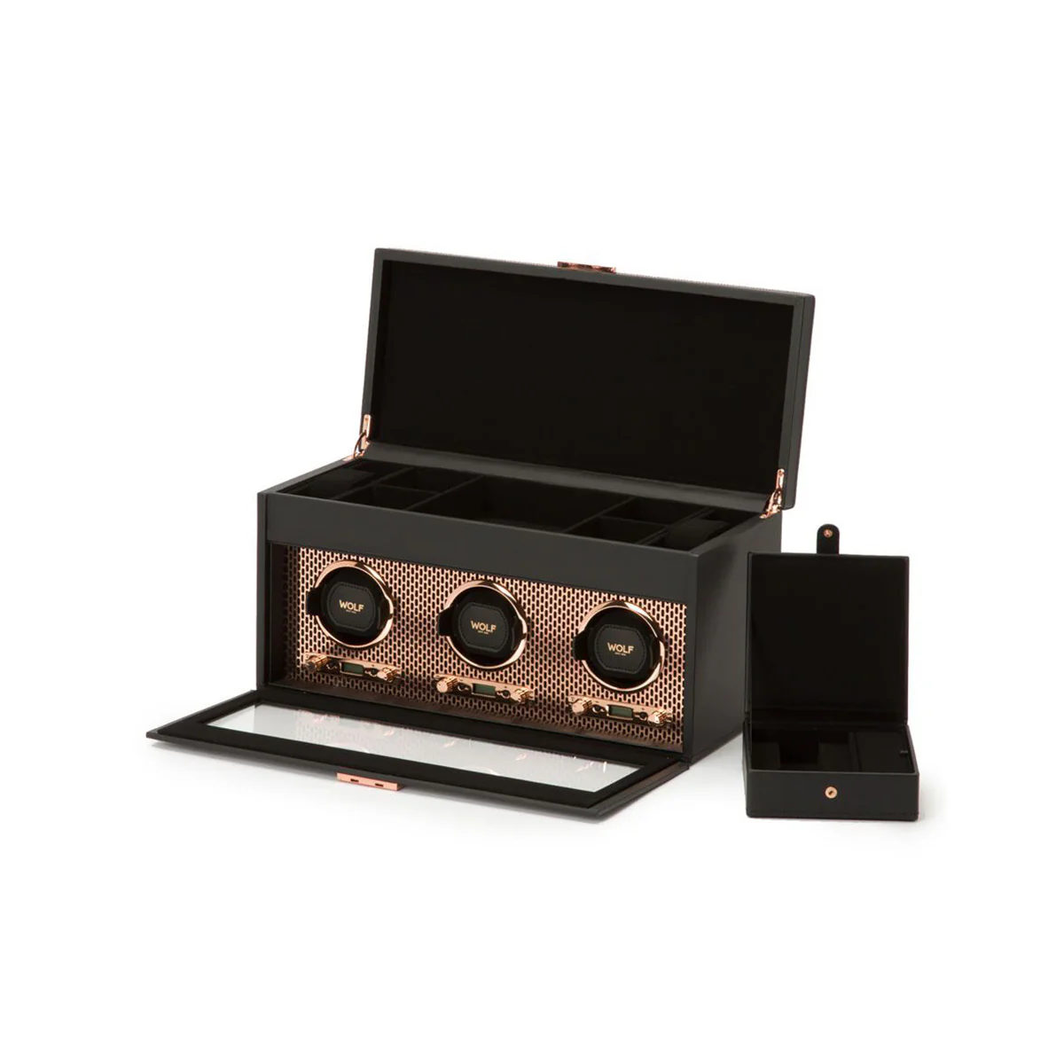 Wolf Axis Triple Watch Winder with Storage - Image 4