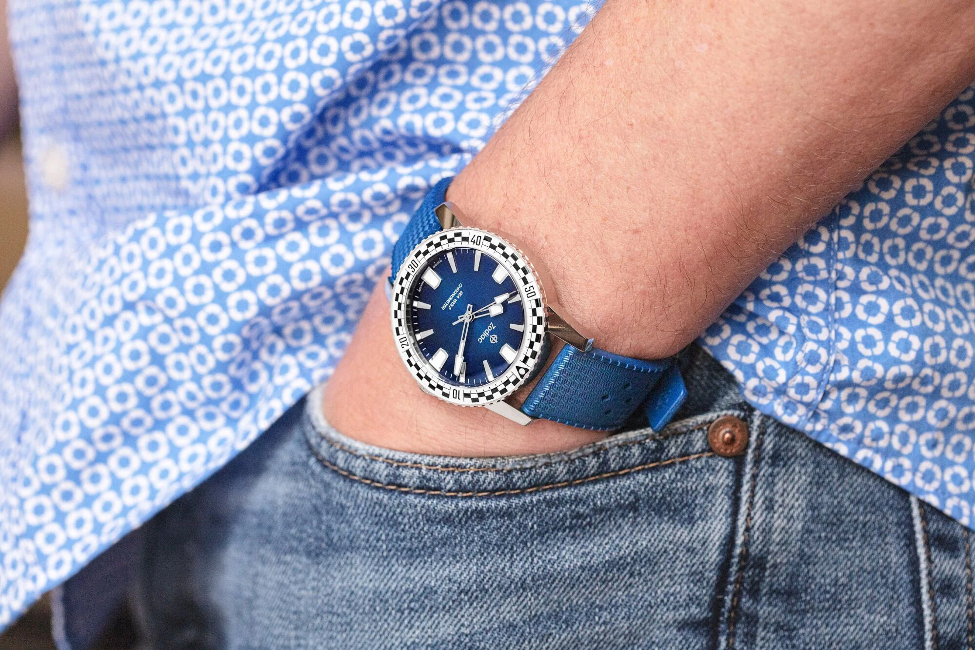 Zodiac Sea Wolf Topper Limited Edition "Rally" (Blue) ZO9273 - Image 12