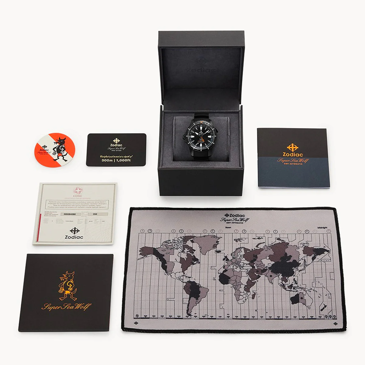 Zodiac Super Sea Wolf LHD Pro-Diver GMT ZO3557 - Image 6