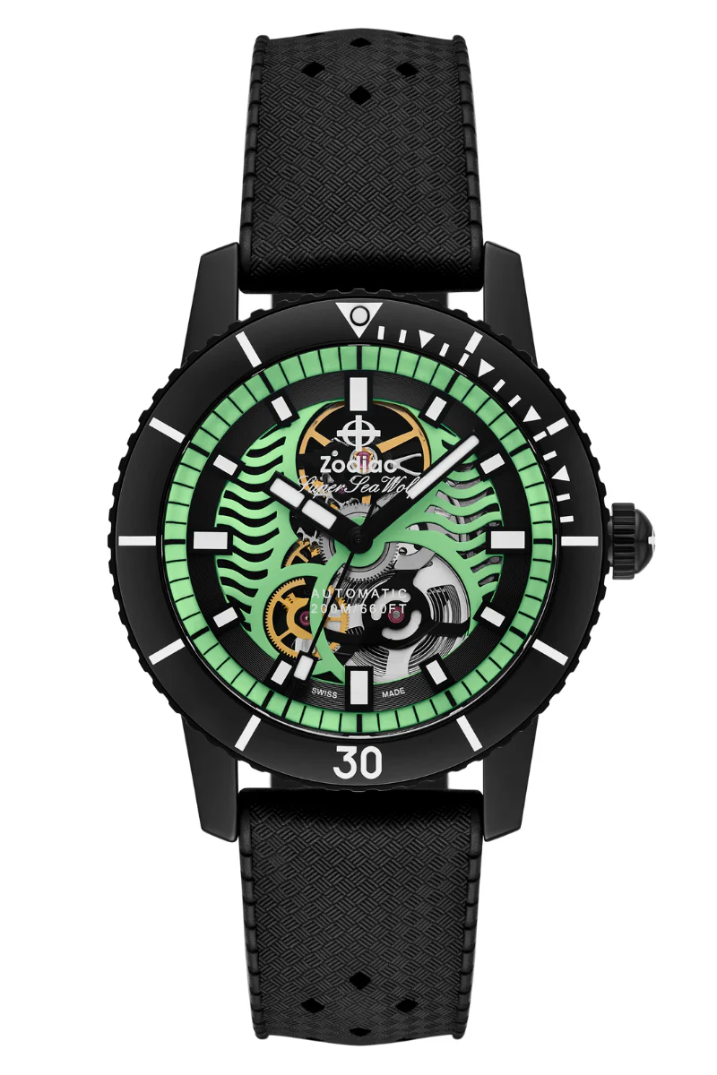 Zodiac Super Sea Wolf Night Diver Skeleton ZO9318